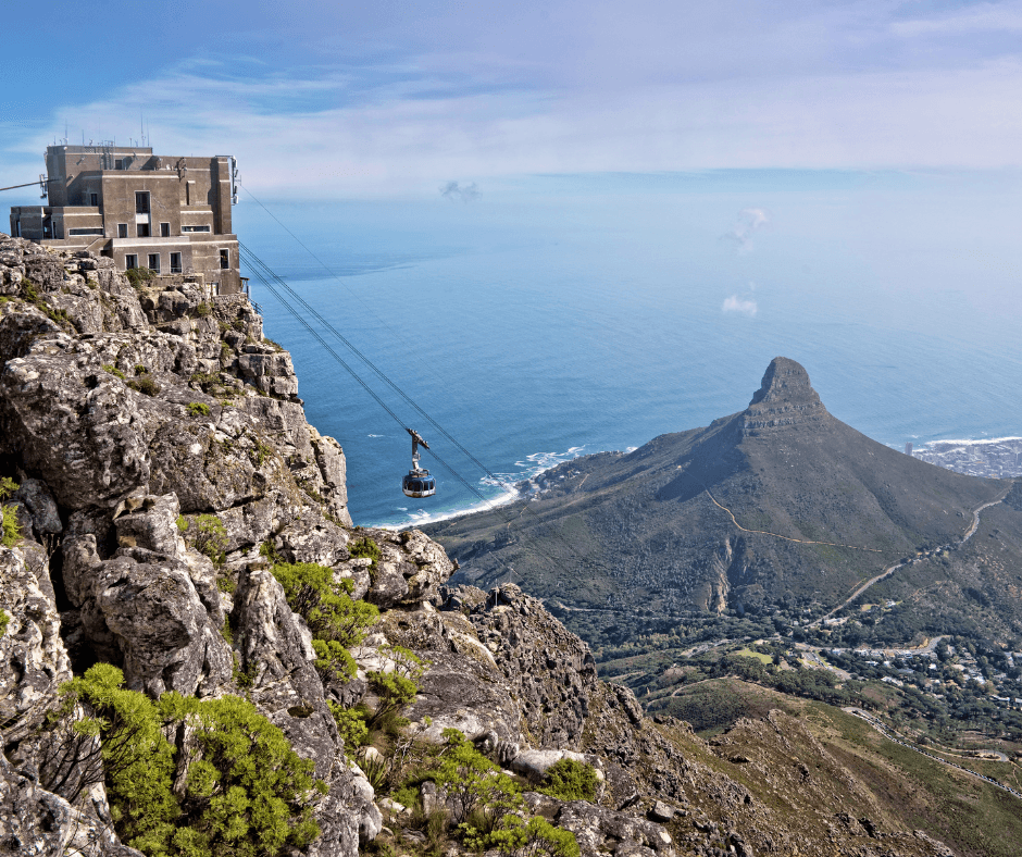Cape Town view from mountain top