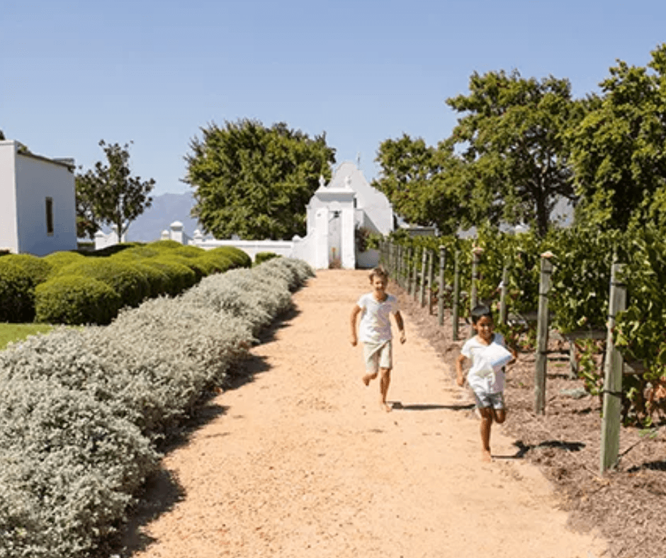 Babylonstoren kids can run free